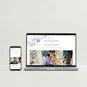 "Meander" - Save the Dates in Snow by Angela Marzuki - FREE Wedding Website