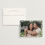 "Meander" - Save the Dates in Snow by Angela Marzuki - Save the Date with Envelope