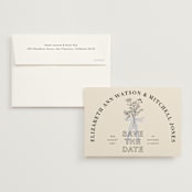 "Sealed" - Save the Dates in Daisy by Baumbirdy - Save the Date with Envelope