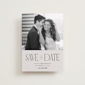 "Pierre" - Save the Dates in Dove by Robert and Stella - Front