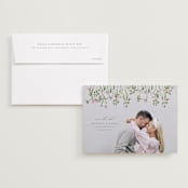 "Growing Together" - Save the Dates in Petunia by Claudia Orengo - Save the Date with Envelope