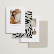 "Glacier" - Save the Dates in Ink by Wildfield Paper Co - Back of Card Options