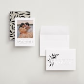 "Glacier" - Save the Dates in Ink by Wildfield Paper Co - Assembled