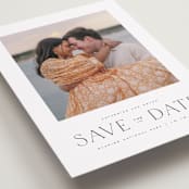"Glacier" - Save the Dates in Ink by Wildfield Paper Co - Detail