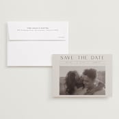 "you and me" - Save the Dates in Mist by Christy Hy Lee - Save the Date with Envelope