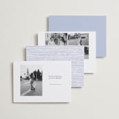 "Provincial" - Save the Dates in Cerulean by Jenna Holcomb - Back of Card Options