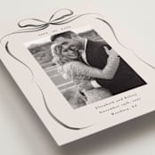 "Bow" - Save the Dates in Tuxedo by Corinne Malesic - Detail