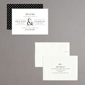 "Adorned Ampersand" - Save the Dates in Cotton by Jennifer Postorino - Assembled
