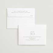 "The Date is Set" - Save the Dates in Ivory by Oscar and Emma - Karly Depew - FREE Recipient Addressing