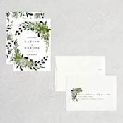 "Agave & Greens" - Save the Dates in Frosting by Susan Moyal - Assembled