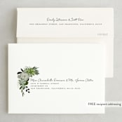 "Agave & Greens" - Save the Dates in Frosting by Susan Moyal - FREE Recipient Addressing