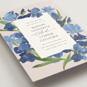 "Irises" - Save the Dates in Natural by Everett Paper Goods - Detail