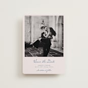 "Swan Crest" - Save the Dates in Royal by Cass Loh - Front