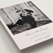 "Swan Crest" - Save the Dates in Royal by Cass Loh - Detail