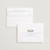 "Swan Crest" - Save the Dates in Royal by Cass Loh - FREE Recipient Addressing