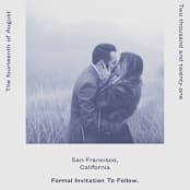 "Flyer" - Save the Dates in Navy by Jack Knoebber - Detail