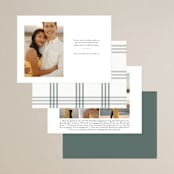"Fresh Sage" - Save the Dates in Olive by Christie Kelly - Back of Card Options