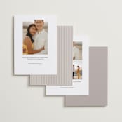 "Hayworth" - Save the Dates in Clay by Olivia Kanaley Inman - Back of Card Options