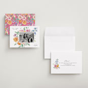 "Floral Pop" - Save the Dates in Vibrance Press by Itsy Belle Studio - Assembled