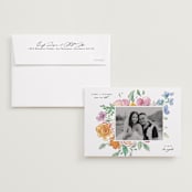 "Floral Pop" - Save the Dates in Vibrance Press by Itsy Belle Studio - Save the Date with Envelope