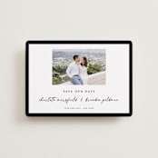 "Main Event" - Save the Dates in Onyx by Devika Keskar - Front