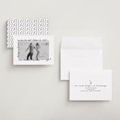 "Showered" - Save the Dates in Graphite by Claudia Orengo - Assembled