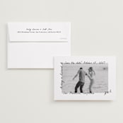 "Showered" - Save the Dates in Graphite by Claudia Orengo - Save the Date with Envelope
