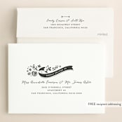 "Alabaster Florals" - Save the Dates in Slate by Jennifer Wick - FREE Recipient Addressing