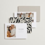 "Glacier" - Save the Dates in Ink by Wildfield Paper Co - Back of Card Options