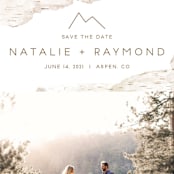 "Birchbark" - Save the Dates in Natural by Kelsey Mucci - Detail