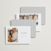 "Luxe Lace" - Save the Dates in Snow by Lauren Chism - Back of Card Options