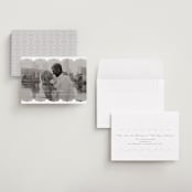 "Luxe Lace" - Save the Dates in Snow by Lauren Chism - Assembled
