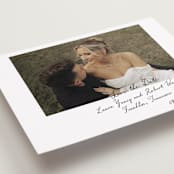 "vintage script" - Save the Dates in Snow by Sara Hicks Malone - Detail