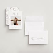 "Monogrammed" - Save the Dates in Taupe by Chris Griffith - Assembled
