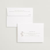 "Monogrammed" - Save the Dates in Taupe by Chris Griffith - FREE Recipient Addressing