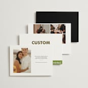"Landscape" - Save the Dates in Charcoal by Minted - Back of Card Options