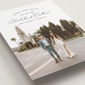 "Arched Type" - Save the Dates in Onyx by Erica Krystek - Detail