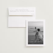 "Gaussian" - Save the Dates in Ivory by Pippa Shaw - Save the Date with Envelope