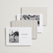 "Classic Date" - Save the Dates in Almond by Brianne Larsen - Back of Card Options