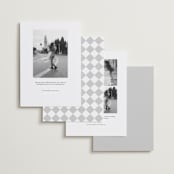 "Corners" - Save the Dates in Cloud by Inkblot Design - Back of Card Options