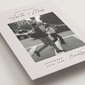 "Moment in Time" - Save the Dates in Eggshell by Paper Raven Co. - Detail
