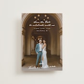 "Celebration XO" - Save the Dates in Ivory by Alethea and Ruth - Front