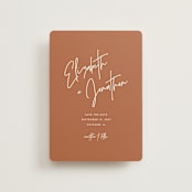 "Marked" - Save the Dates in Rust by JoAnn Jinks - Front