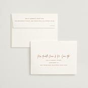 "Marked" - Save the Dates in Rust by JoAnn Jinks - FREE Recipient Addressing
