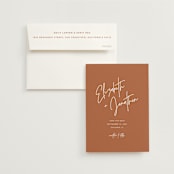 "Marked" - Save the Dates in Rust by JoAnn Jinks - Save the Date with Envelope