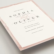 "First Love" - Save the Dates in Blush by Pixel and Hank - Detail