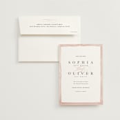 "First Love" - Save the Dates in Blush by Pixel and Hank - Save the Date with Envelope
