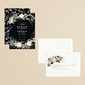 "Ivory Ring" - Save the Dates in Midnight by Susan Moyal - Assembled