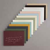 "Organic Florals" - Save the Dates in Porcelain by Susan Moyal - Colored Envelopes Available