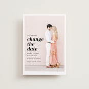 "Meet Us In Miami" - Save the Dates in Blush by Laura Hamm - Front